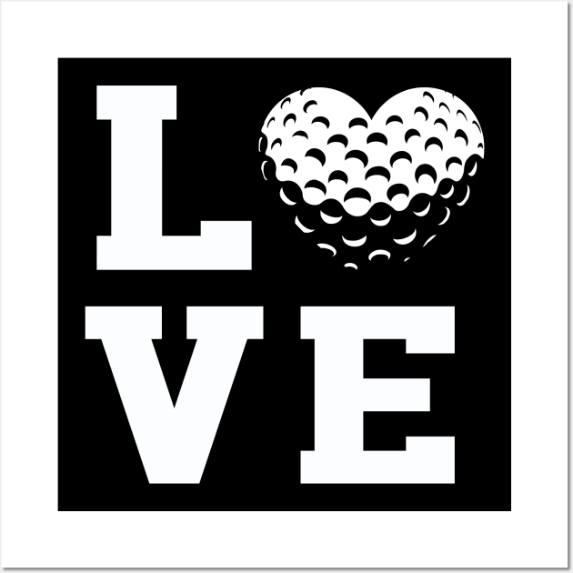 Golf Love Wall Art by ArtStopCreative